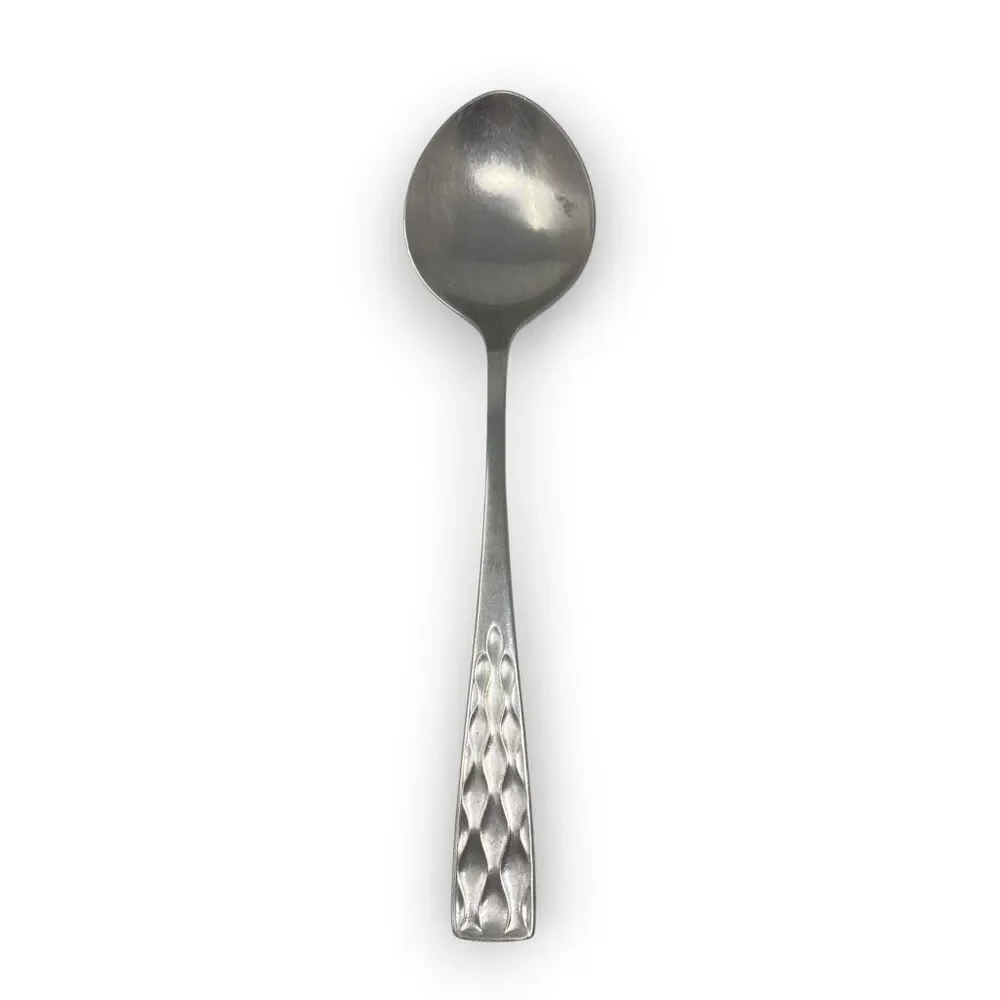WMF Cromargan Artisan Stainless Steel Large Serving Spoon Germany MCM Textured
